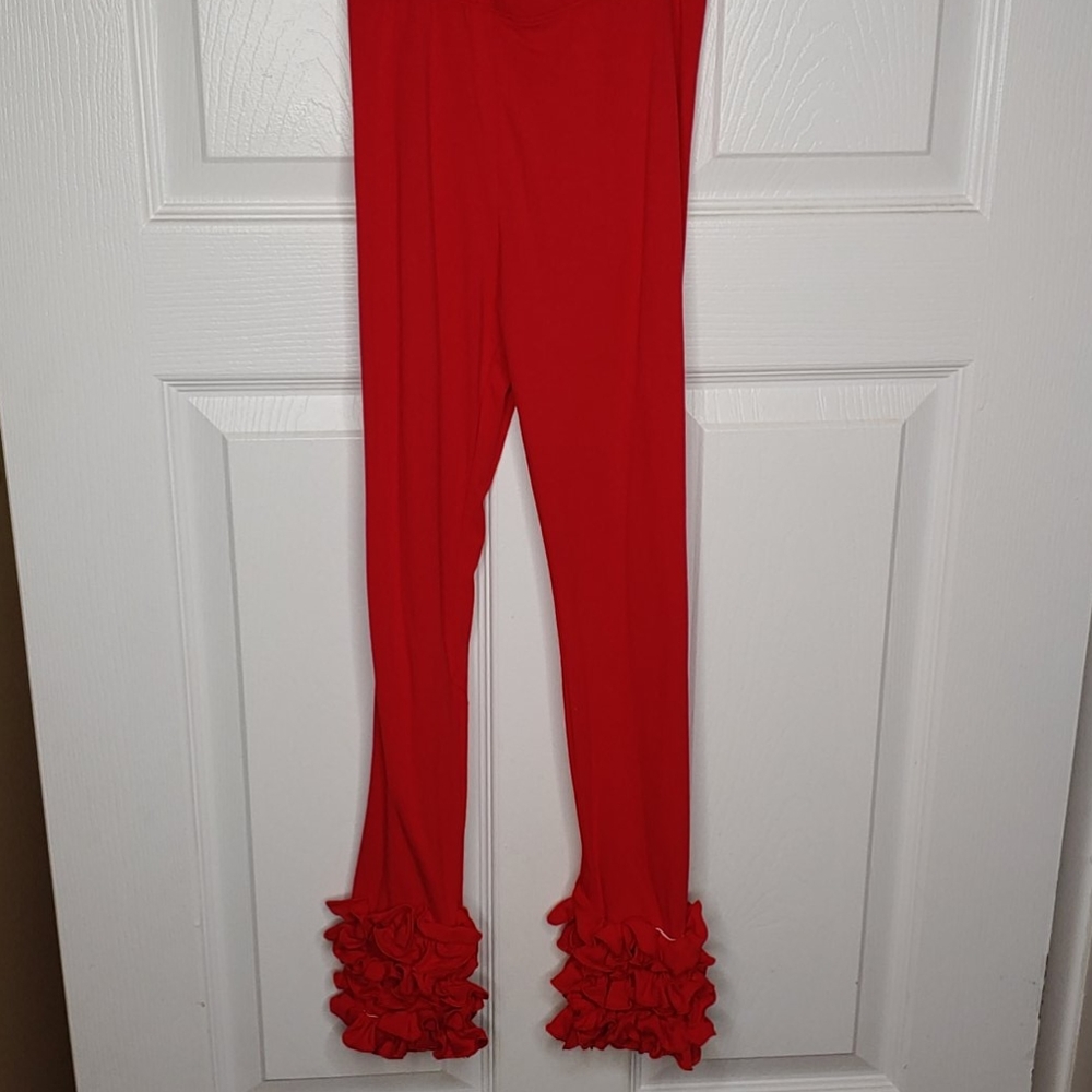 Kids leggings with ruffles